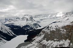 21 Marvel Lake, Mount Alcantara, Mount Gloria, Eon Mountain, Aye Mountain, Gloria Lake, Mount Assiniboine With Summit In Clouds, Terrapin Mountain From Helicopter In Winter
